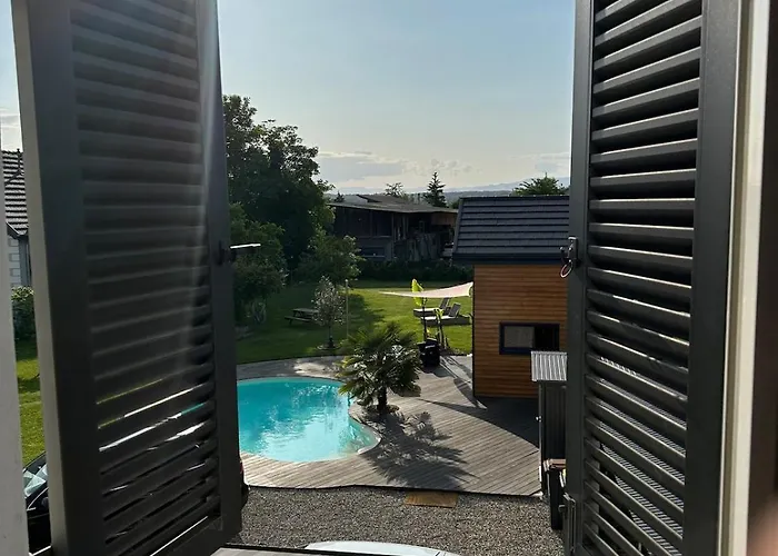 Chez Seb Et Lilou - - Piscine Partagée - Parking - Proche Mulhouse Hébergement de vacances